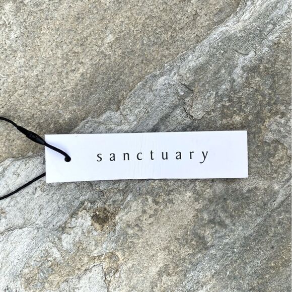 NWT Sanctuary Anthropologie Rushed Brown & White Cropped Tank Top. Small. New! - Picture 5 of 7